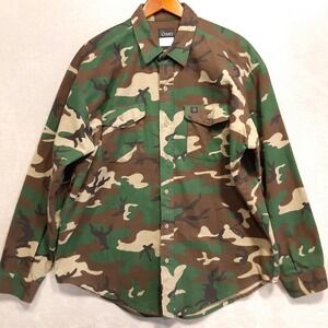 Codet Mens Vintage Heavy Cotton Flannel Jacket Sz.XL/Camouflage-Hunting/Outdoor